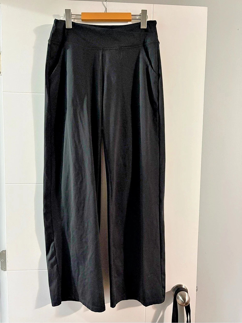 G4Free Wide Leg Yoga Pants in Black